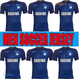 24 25 Millonarios F.C. LLINAS Mens Brand new dark blue Soccer Jerseys 2023 CASTRO VASQUEZ QUINONES GIRALDO PEREIRA VARGAS Home Football Shirts Uniforms