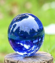 Blue Asian Rare Natural Quartz Magic Crystal Healing Ball Sphere 40mm Stand7409185