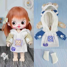 Doll Apparel Dolls YMY large pearl body doll clothing 1/6 size cute animal set including 30cm bjd neon light movable body socks WX5.27