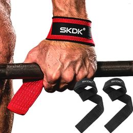 Wrist Support SKDK 2pcs 1 Pair Gym Fitness Weight Lifting Grip Straps Dumbbell Hand Grips Training Bands For Barbell Pull Up