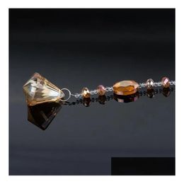 Pendants Crystal Ball Prism Glass Chandelier Hanging Pendant Lighting Dream Sun Catcher Party Home Decor Drop Delivery Garden Arts Cra Dhyhk