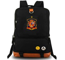 Spain national team backpack Espana backer day pack Football school bag Soccer packsack Good rucksack Sport schoolbag Outdoor dayp6464181