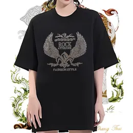 2024 DIY T Shirts Women Short sleeve Cotton Soft Hip Hop Street Womens Tshirts Black Oversized Popular Tops Tees