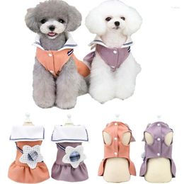 Dog Apparel Winter Pet Clothes Kitten Puppy Cute Dress Sweet Cat Skirt For Small Medium Dogs Cats Cotton