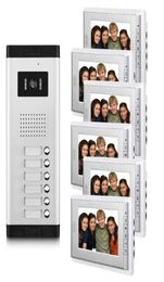 681012 Unit Apartments Video Intercom System 7 Inch Door Phone Kit Doorbell For 612 Household Apartment Phones6874703