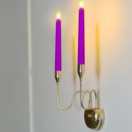LED Candles Battery Operated 3D Flashing Flame Long Electronic Candles With Timer Remote And Candlestick New Year Wedding Candle