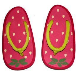 Hot Sale-Summer Cartoon Fruit Slippers Cute Girl Flip Flops Sandals 9 Styles Pineapple Strawberry Watermelon Beach Flat Flip bhgykerc