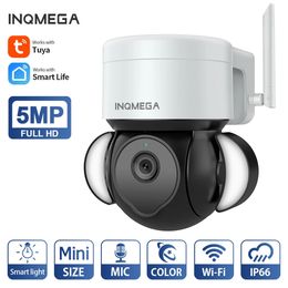INQMEGA PTZ IP Camera Auto Tracking 3MP Outdoor Waterproof Mini Speed Dome Camera IR 30M P2P Camera Home Security Camera 240522