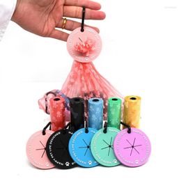 Dog Apparel Poop Bag Dispenser Holder Hands-free Clip Cleaning Supplies