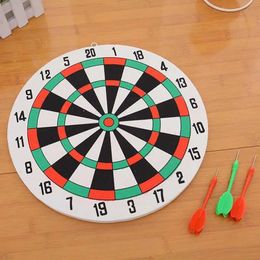 Darts Wall mounted dart board childrens double-sided dart board set with 3 stainless steel tips for childrens indoor and outdoor games boys and girls toys S2452855