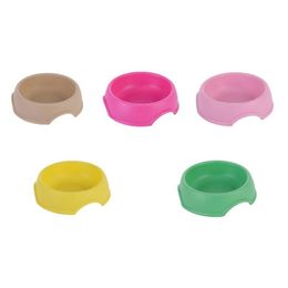 Dog Bowls & Feeders Safety Cute Mti-Purpose Candy Colour Plastic Feeding Water Food Cat Bowl Pet Drop Delivery Home Garden Supplies Dhohz