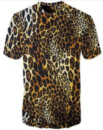 New Fashion MensWomans Leopard Summer Style Tees 3D Print Casual TShirt Tops Plus Size ZM2676389202