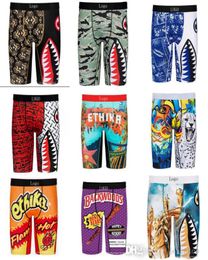 Designer Underpants For Mens Sexy Ice Silk Quick Dry Shorts With Bags Fashion Printed Boxers Breathable Underwear Clothes8400528