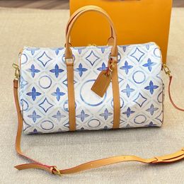 24SS Men's And Women's Luxury Designer Keepall Travel Bag Handbag Men's Handbag Shoulder Bag Crossbody Bag Airport Bag Clothing Storage Bag 45CM