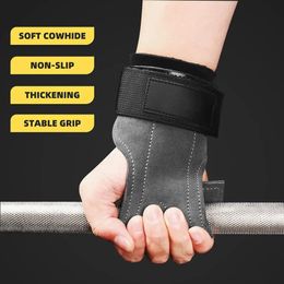 Bench Press Weight Lifting Wrist Hooks Straps PVC Deadlift Gloves and Grip Pads for Fitness Gym Training Dumbbell Pull-Up 240515