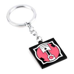 Rainbow 6 Six Siege Enamel Keychain for Men Women Operator MOZZIE GRIDLOCK Key Ring Key Holder Porte Clef Collectible Jewellery