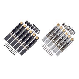 Metal 6 Strings Guitar Bridge Set with Nut and Wrench for Electric Guitar Accessories Parts