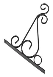 Iron Garden Wall Light Hanging Flower Plant Pot Bracket Hook Shelf Stand Holder1527150