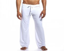 Summer sleepwear bottoms mens pajama simple sleep pants pajamas for male sheer mens pants pyjama trousers plus size5071974