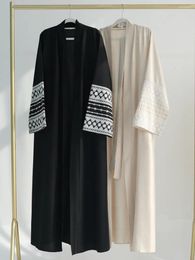 Ethnic Clothing Fashion Kaftan Kimono Cardigan Embroidery Muslim Ramadan Robe Femme Tassel Dubai Abaya Women Dress Modest Islam