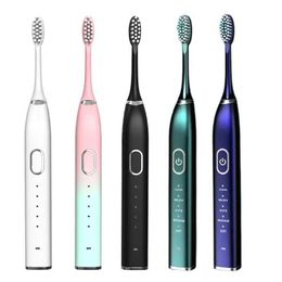 Toothbrush Ultrasonic Electric Toothbrush Sonic USB Rechargeable Metal Teeth Brush IPX7 Waterproof Adults Teeth Whitening Clean Sensitive 1 Q240528