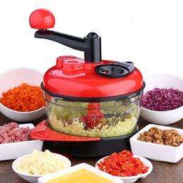 Multi functional kitchen manual food processing machine household meat grinder vegetable chopper fast chopper green chopper egg mixer 240528