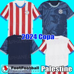 2024 Copa Paraguay Soccer Jersey camisetas de futbol Home White Red Away dark blue 24 25 men kids Football Shirt Kit Short sleeve custom uniforms
