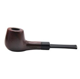 High Quality Red Wood Sculpture Pipe Wooden Smoking Pipe Sets Metal Screen Philtre Nice Gift Bag Packaging1586568
