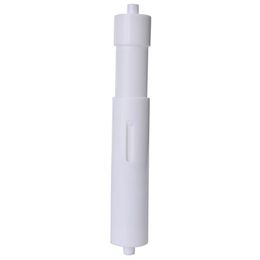 Toilet Paper Holders White Plastic Replacement Roll Holder Roller Insert Spindle Spring 2638