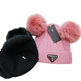 Children Kids Knitted Hat Fashion Letter Printing Cap Popular Warm Windproof Stretch Multi-color High-quality Beanie Hats Personality S 262Z