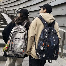 Backpack Ins Travel Men's College Students Commuter Leisure Fashion Brand Female Junior High School Bags