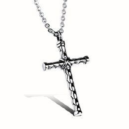 Exquisite Pendant Necklaces Cylindrical Cross 14K Gold Cool Character Designer Jewelry For Men Women Hip Hop Trendy Vintage Fine Neckla 251a