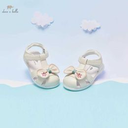 Sneakers DB2222604 Dave Bella summer fashion baby girls bow appliques shoes cute children girl brand shoes Q240527