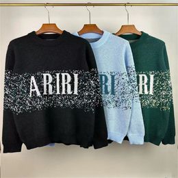 Outono e inverno a última marca design de marca feminina suéter de impressão de vento elegante de lã