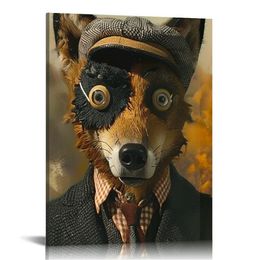영화 포스터 환상적인 Mr Fox 포스터 캔버스 포스터 벽 예술 장식 인쇄 거실 장식