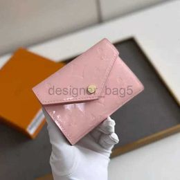 Mirror Quality Fashion Women Victorine Card Holders leather Bags Wallets Solid Colour Bag Genuine Leather Ladies Travel Wallets Coin Purse
