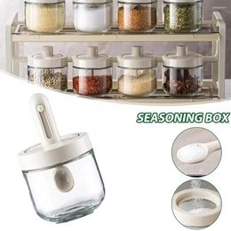 Storage Bottles Seasoning Jar Spice Sugar Salt With Lid Spoon Monosodium Glutamate Bottle Food Box Kitchen Container