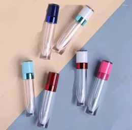 Storage Bottles 200pcs 8ml Round Lip Gloss Tube DIY Containers Empty Cosmetic Makeup Organiser With Colourful Lid