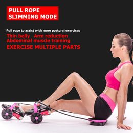 Indoor Multifunctional Abdominal Muscle Trainer Twist Waist Arm Power Gym Equipment Portable Home Gym Exercise Abs Wheel Roller