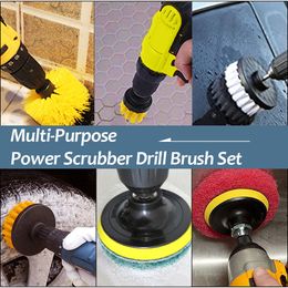 Scrub Drill Brush Drill Brushes For Screwdriver Carpet Brush Car Cleaning Tools For Wooden Furniture Tire Wheel Rim Cleaning