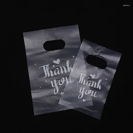 Baking Tools 100Pcs Mini Thank You Plastic Gift Bags Wedding Candy Birthday Party Biscuit Packaging