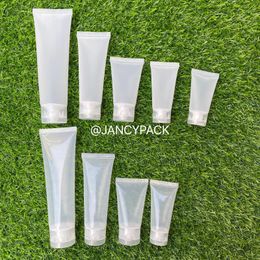 Storage Bottles Travel Size Empty Matte Clear Tube Portable Cosmetic Cream Lotion Shampoo Bath Squeeze Containers Refillable