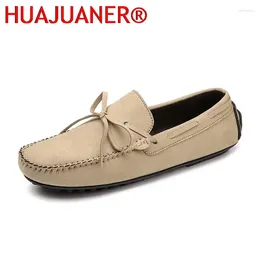 Casual Shoes Fashion Summer Mens Brand Men Loafers Leather Suede Moccasins Comfy Penny Elegantes Dress Slip On Boat