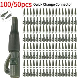 50/100pcs Mini Lead Clips Tail Rubbers Cone Carp Fishing Tackle Kit Accessories For Carp Fishing Rig Equipment Tackle Connector