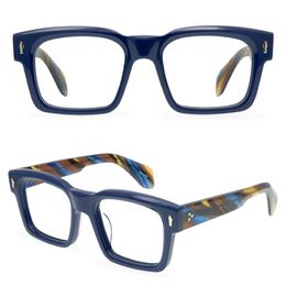 Men Optical Glasses Frame Brand Thick Square Spectacle Frames Vintage Fashion Unisex Eyewear for Women Handmade Myopia Eyeglasses with 274J