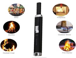 New Electric Pulsed Arc Lighter For BBQ Candle Fireplace Windproof Safe Kitchen Rechargeable USB Lighters6432424