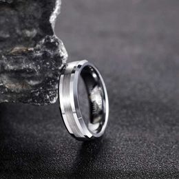 Couple Rings Grade Fashion 6/8MM High Polishing Mens Ring Brush Tungsten Carbide Ring Simple Classic Wedding Ring Engagement Ring S2452801