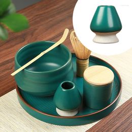 Teaware Sets Japanese Ceramic Matcha Green Tea Chasen Holder Stand Bowl Bamboo Whisk Grinder Brushes Party Tools Accessory