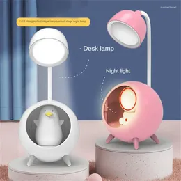 Table Lamps Led Lamp Bedside For The Bedroom Night Usb Charging Desk Creative Reading Light Household Tools Travel Abs