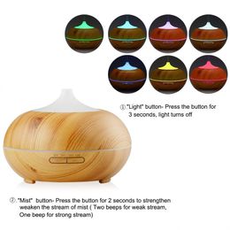 500ML Electric Essential Oil Aromatherapy Diffuser Wood Grain Air Humidifier For Home Room Fragrance Ultrasonic Aroma Diffuser